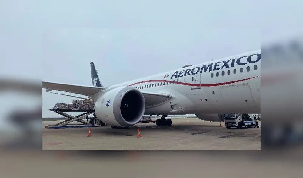 Avión de Aeromexico arribará a México con insumos médicos provenientes de Shangái. (Foto: Twitter) Avión de Aeromexico arribará a México con insumos médicos provenientes de Shangái. (Foto: Twitter)
