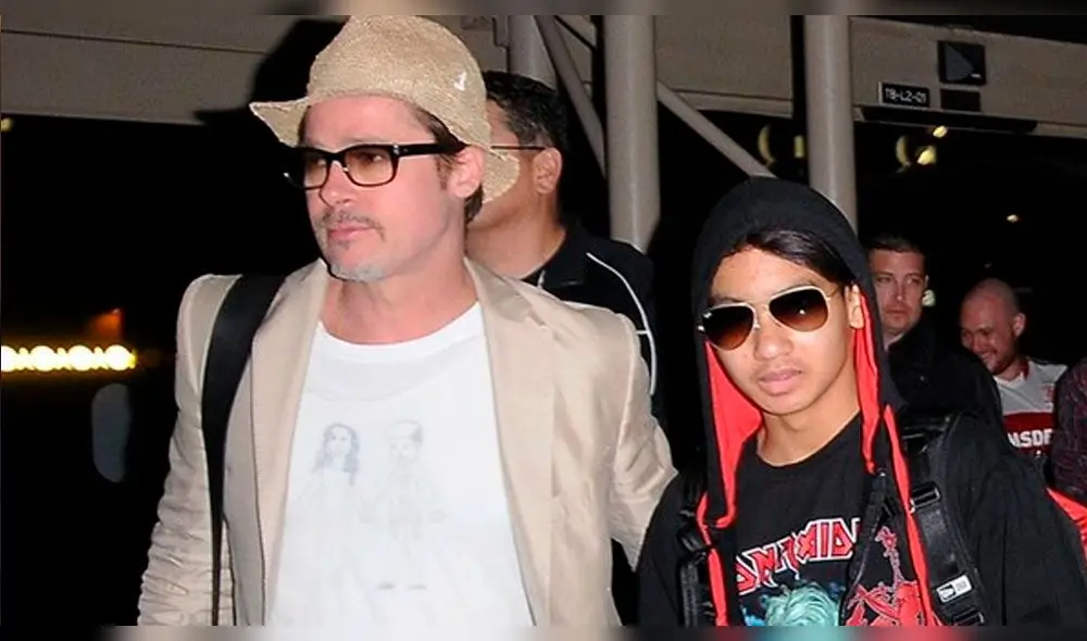 Brad Pitt y Maddox Brad Pitt y Maddox
