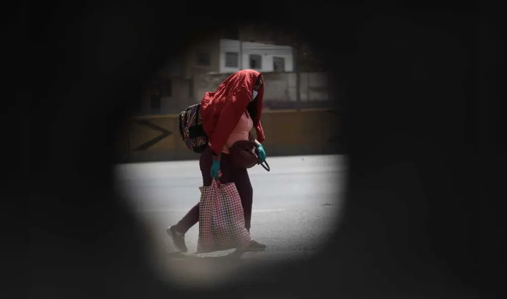 Centenares de personas caminan de retorno a Áncash. Foto: Aldair Mejía/La República Centenares de personas caminan de retorno a Áncash. Foto: Aldair Mejía/La República