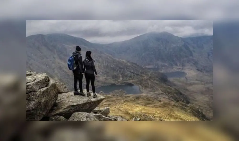 La pareja estaba en el Peak District con la familia de la joven. Foto: Difusión.