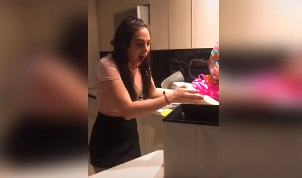 Desliza para ver más imágenes de esta tierna escena en la que una joven recibe a su primera mascota. Foto: captura de TikTok