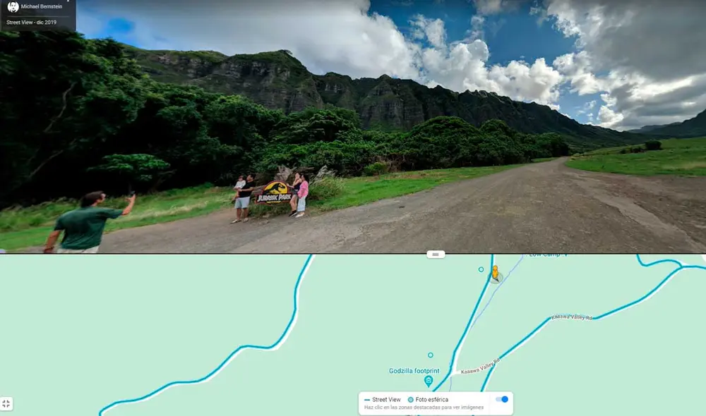 Desliza las imágenes para ver dónde está ubicada la isla donde se filmó la saga Jurassic Park. Foto: captura de Google Maps Desliza las imágenes para ver dónde está ubicada la isla donde se filmó la saga Jurassic Park. Foto: captura de Google Maps