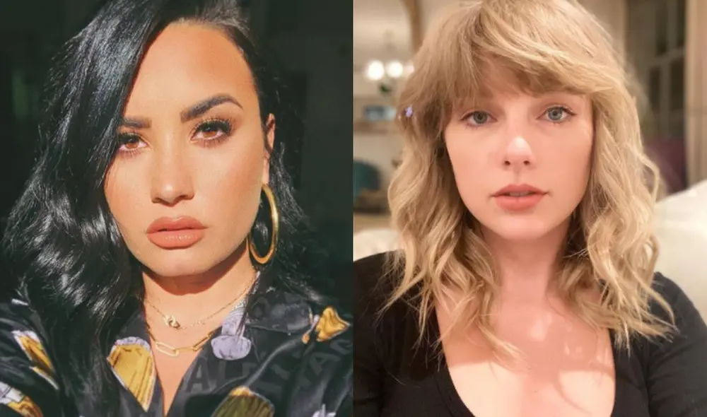 Demi Lovato defiende la postura de Taylor Swift con la política Demi Lovato defiende la postura de Taylor Swift con la política