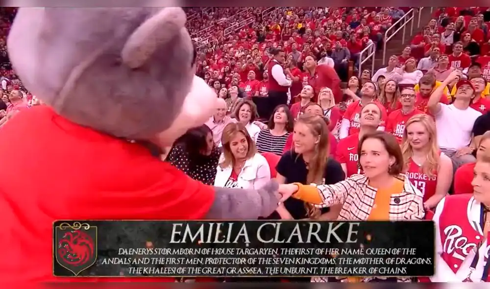 NBA: Rockets se arrodillan ante Daenerys Targaryen en partido contra Warriors [VIDEO]