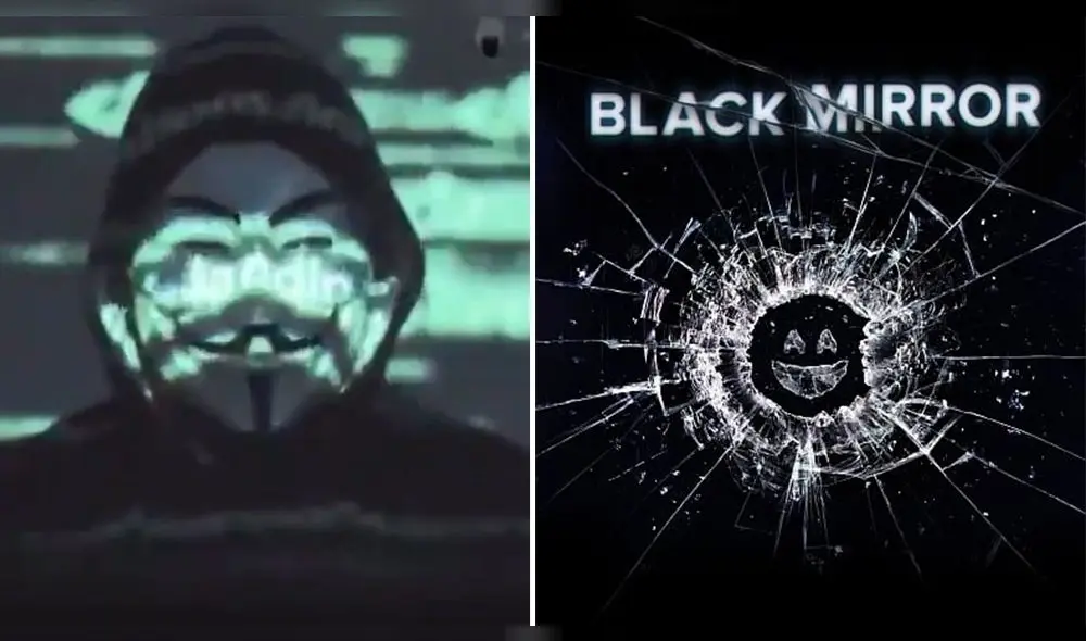 Black Mirror y Anonymous tendencia en redes sociales - Crédito: Netflix // Difusión