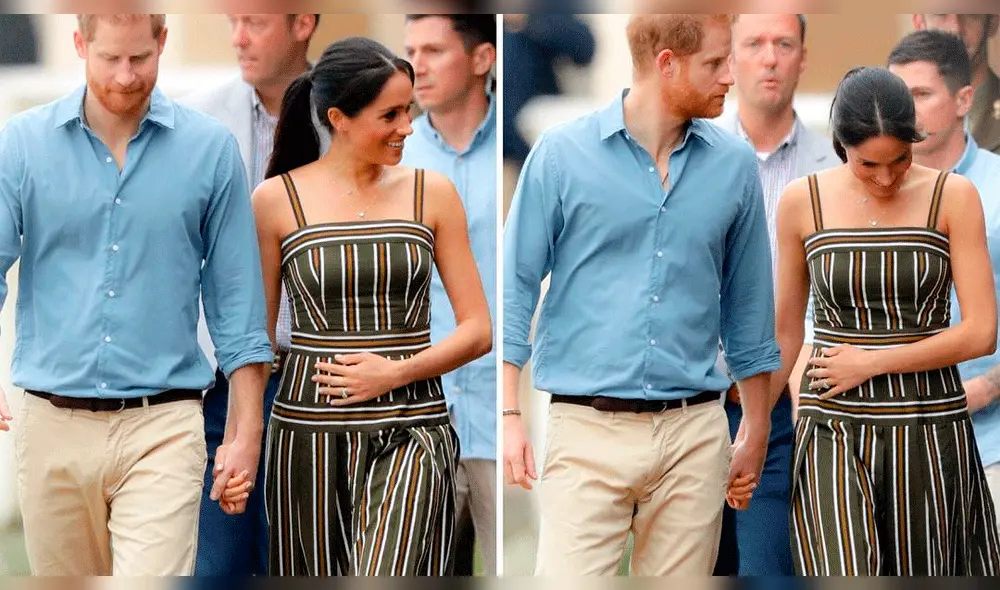 Meghan Markle enternece al presumir su pancita de embarazada [VIDEO]