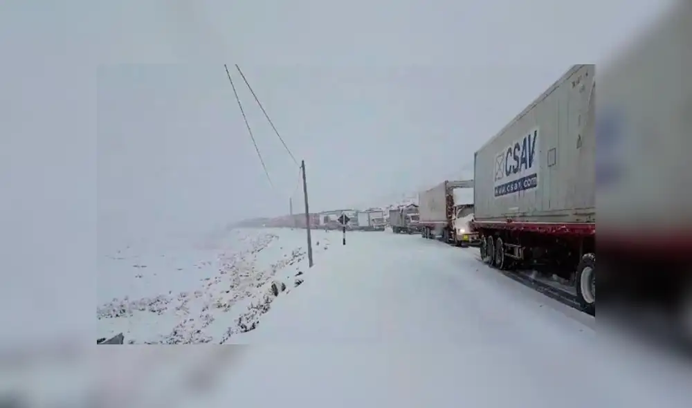 Carretera Central: así luce la vía tras intensa nevada [FOTOS]