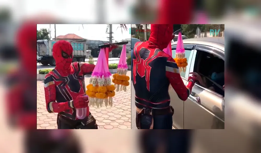 Facebook viral: vendedor de flores se vuelve’ famoso’ tras disfrazarse como Spiderman para ofrecer sus productos Facebook viral: vendedor de flores se vuelve’ famoso’ tras disfrazarse como Spiderman para ofrecer sus productos