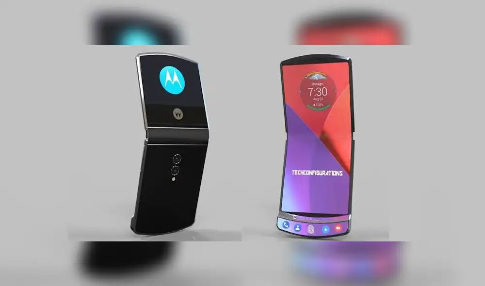 Motorola RAZR 2019 sería mucho más delgado, y contaría con un panel que ocuparía casi la totalidad de su frontal. Motorola RAZR 2019 sería mucho más delgado, y contaría con un panel que ocuparía casi la totalidad de su frontal.