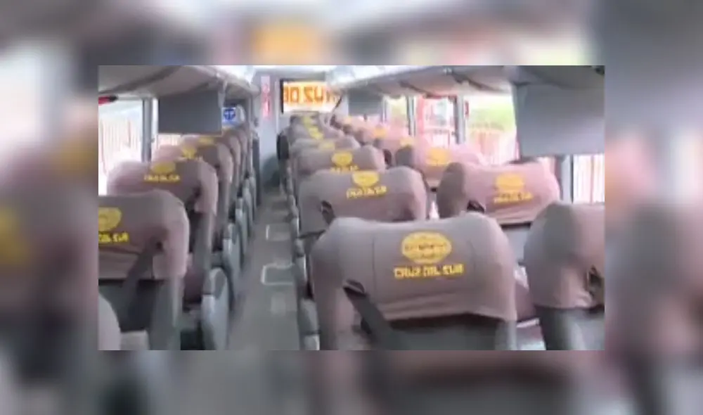 Buses son desinfectados constantemente con amoníaco cuaternario. (Foto: Captura de video / América Noticias) Buses son desinfectados constantemente con amoníaco cuaternario. (Foto: Captura de video / América Noticias)