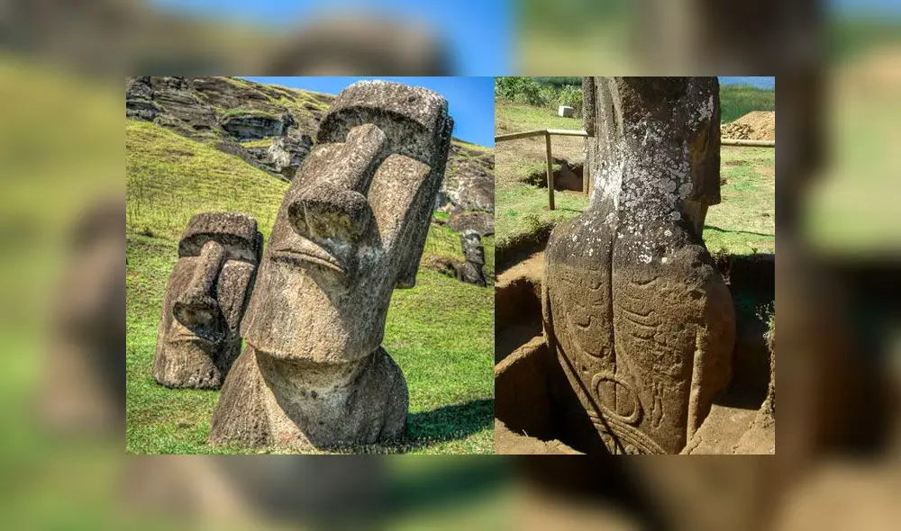 Las estatuas moai en la Isla de Pascua (Chile) estaban asentadas desde antes de la llega de los europeos a Sudamérica en el siglo XVIII. Fotos: Mayumi Ishikawa / UCLA. Las estatuas moai en la Isla de Pascua (Chile) estaban asentadas desde antes de la llega de los europeos a Sudamérica en el siglo XVIII. Fotos: Mayumi Ishikawa / UCLA.