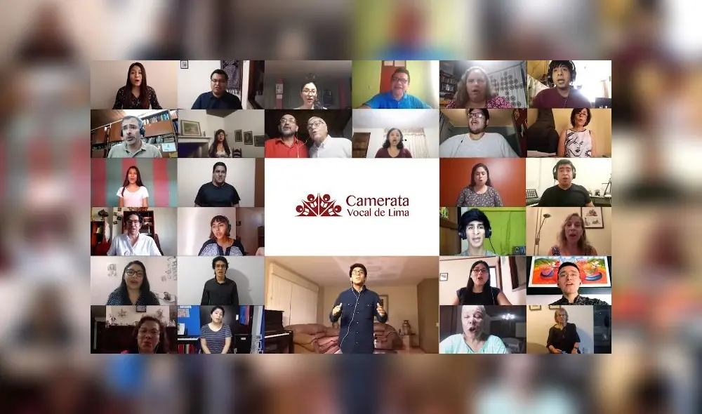 En el video, se muestra a 30 integrantes de este coro, entre mujeres y hombres, entonando la canción desde sus casas. En el video, se muestra a 30 integrantes de este coro, entre mujeres y hombres, entonando la canción desde sus casas.