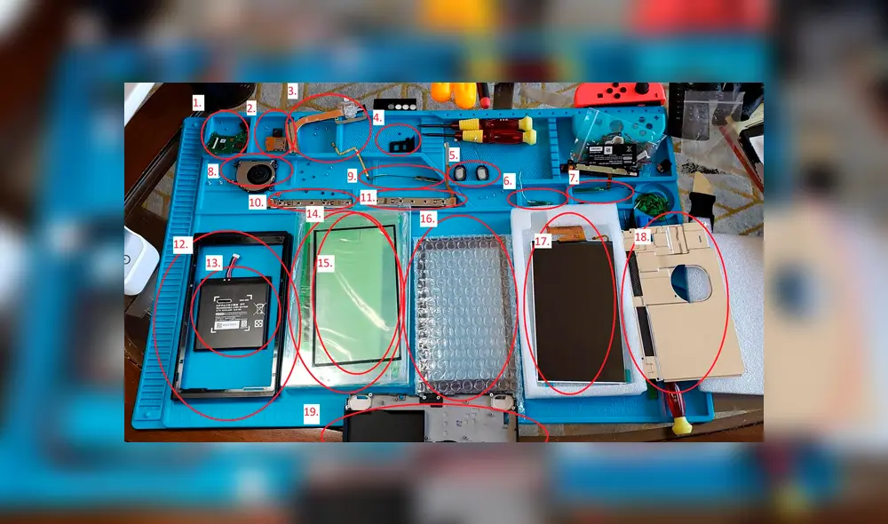 Los repuestos para construir la Nintendo Switch los compró en China y tardaron un mes en llegar. Los repuestos para construir la Nintendo Switch los compró en China y tardaron un mes en llegar.