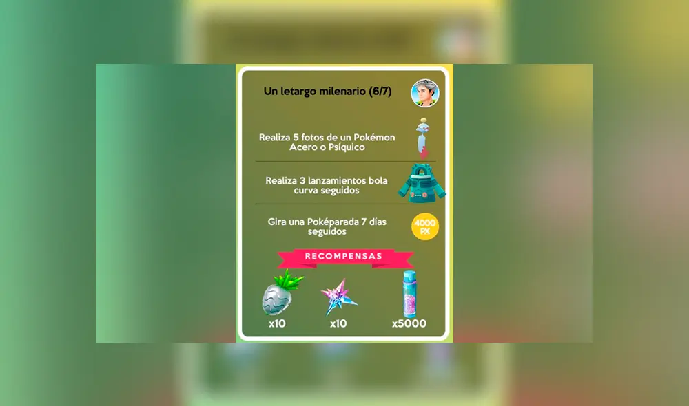 Sexta etapa de misiones de Jirachi en Pokémon GO. Sexta etapa de misiones de Jirachi en Pokémon GO.