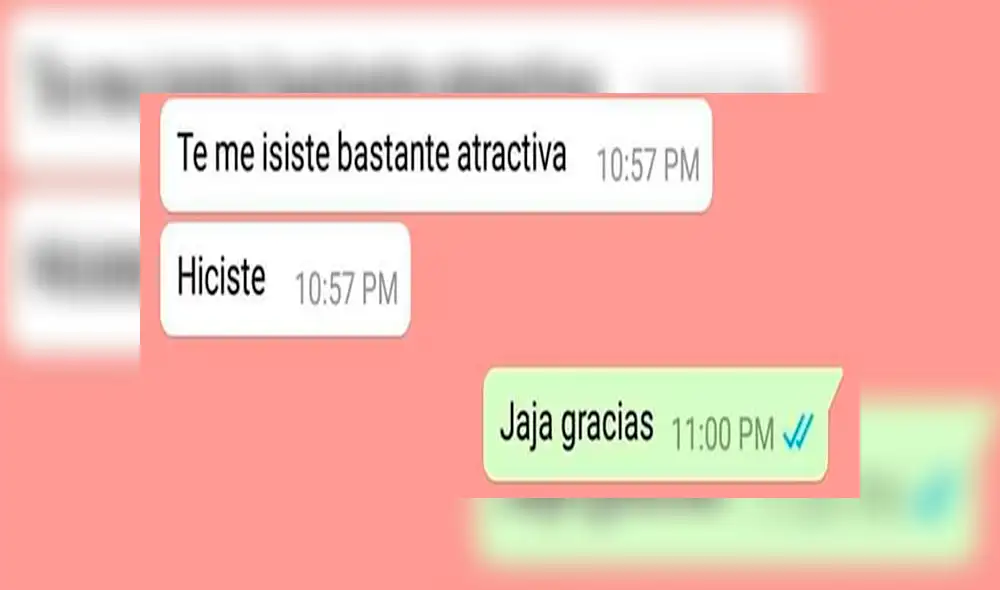 WhatsApp: Joven trata de enamorar a joven con bonitas palabras y ella tiene insólita reacción [FOTOS]
