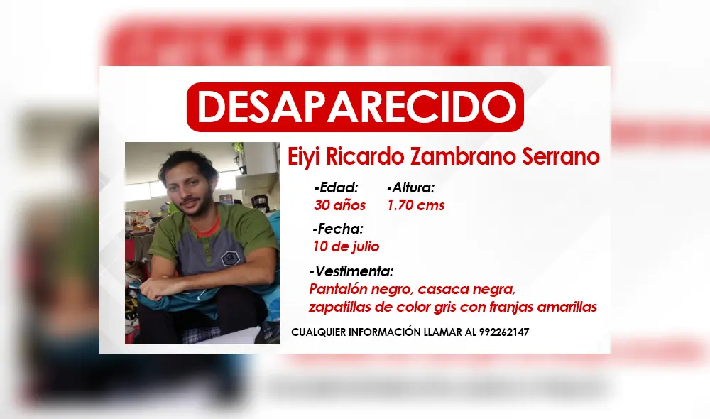 Ciudadano venezola se encuentra desaparecido. Foto: Composición / La República Ciudadano venezola se encuentra desaparecido. Foto: Composición / La República