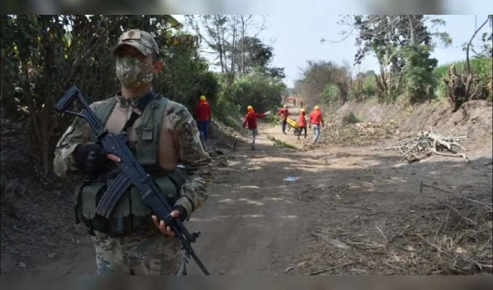 ejército contra extorsión