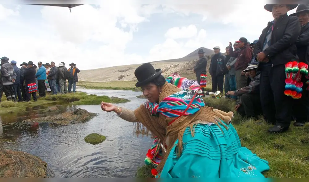 Aimaras de Puno rechazan proyecto hídrico para Tacna por temor a que se afecten los bofedales.