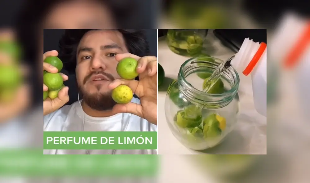 El joven creó este perfume de una manera muy sencilla y decidió compartirlo en las redes. Foto: TikTok