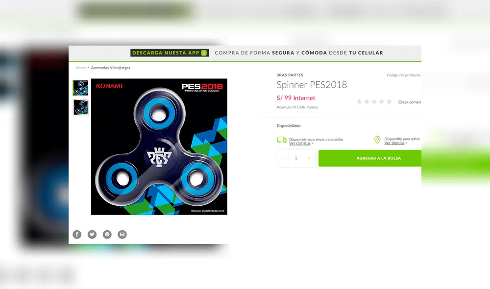 Precio de Spinner causa indignación en redes. Precio de Spinner causa indignación en redes.