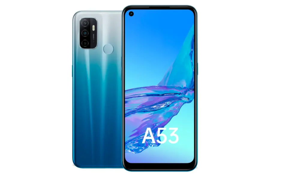 El OPPO A53 2020en color Fancy Blue. | Foto: Oppo