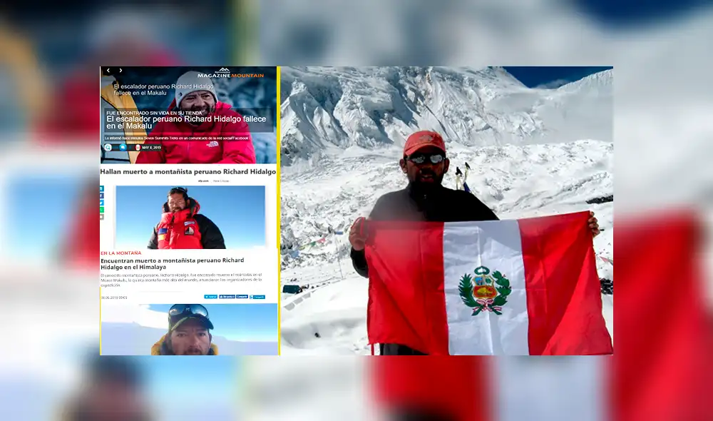 Richard Hidalgo: así reaccionó la prensa internacional sobre la muerte del montañista peruano