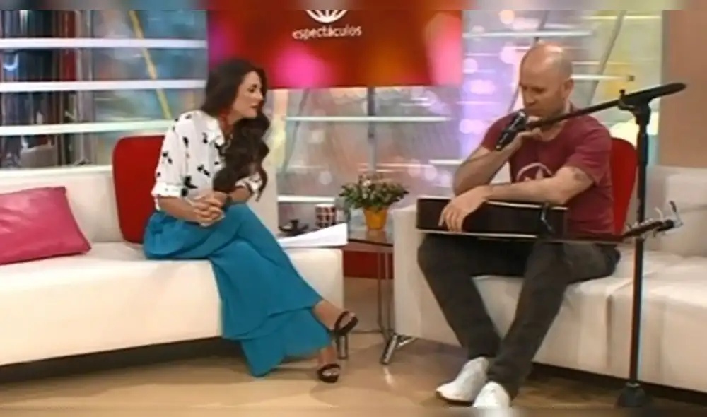 Rebeca Escribens bromea con Gianmarco y cantante se retira de su programa