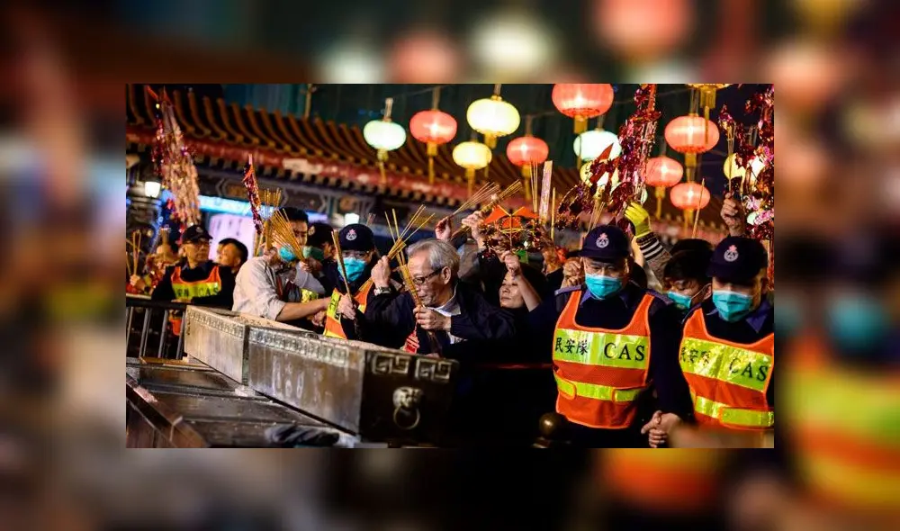 Festejos por el año de la rata en Hong Kong. Foto: AFP Festejos por el año de la rata en Hong Kong. Foto: AFP