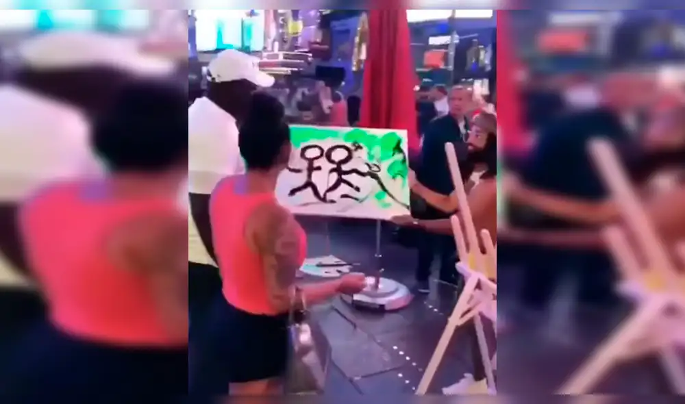 Facebook: Sorprendente reacción de una pareja al ver dibujo que realizó un artista callejero [VIDEO]