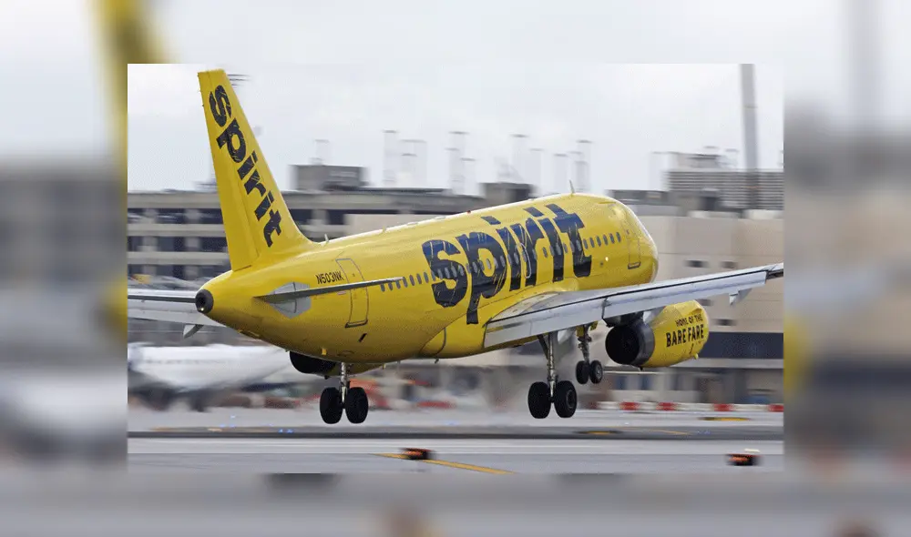 El incidente ocurrió en la aerolínea Spirit.