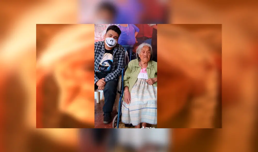 El joven mostró imágenes de la grata experiencia que se llevó al conocer a la anciana de 106 años en la que se inspiraron los realizadores de Coco para crear el entrañable personaje. Fotocaptura: TikTok El joven mostró imágenes de la grata experiencia que se llevó al conocer a la anciana de 106 años en la que se inspiraron los realizadores de Coco para crear el entrañable personaje. Fotocaptura: TikTok