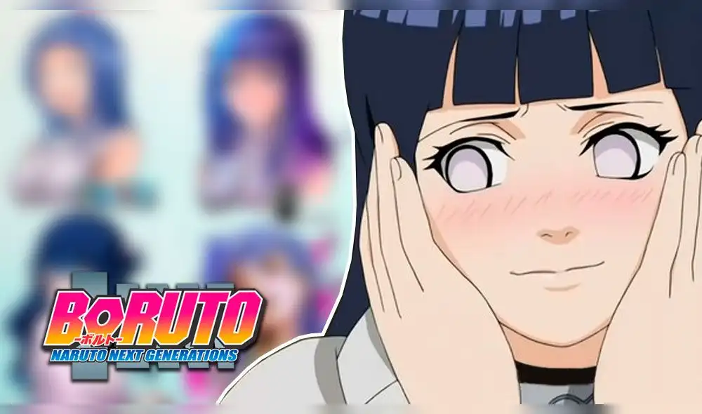 Hinata es dibujada en diferentes estilos. Créditos: Composición