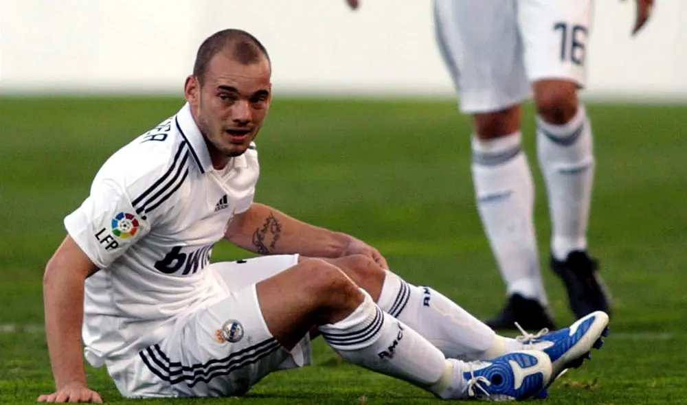 Wesley Sneijder jugó en el Real Madrid entre las temporadas 2007/2008 y 2008/2009. Foto: EFE.