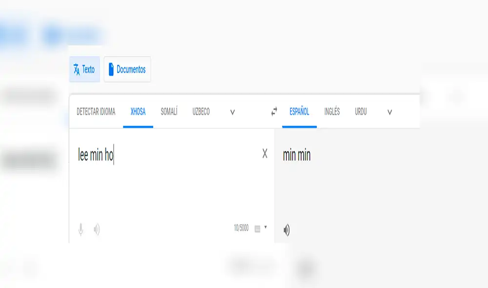 Google Translate: Escribe Lee Min Ho en el traductor y resultado molesta a fanáticas [FOTOS]