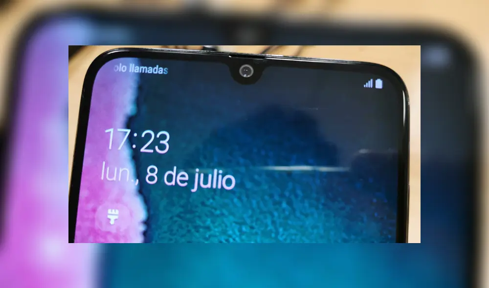 El equipo cuenta con un notch con forma de gota de agua en la parte frontal. Foto: Juan José López.