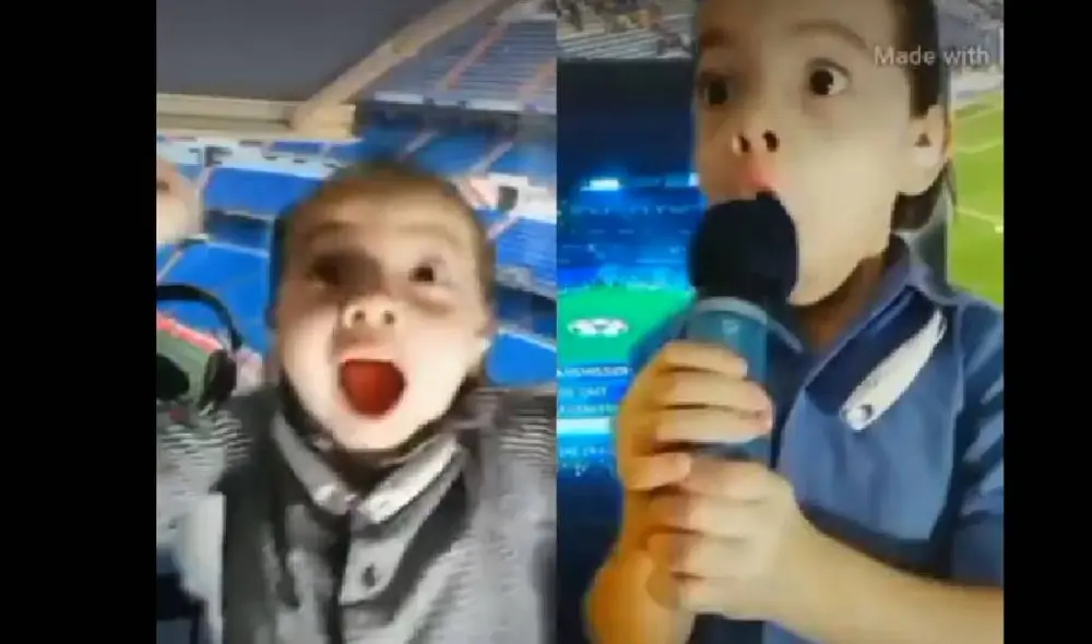 La pequeña fanática del fútbol imitó el relato de la final de Libertadores. Foto: Facebook/TikTok/@francesamiranda