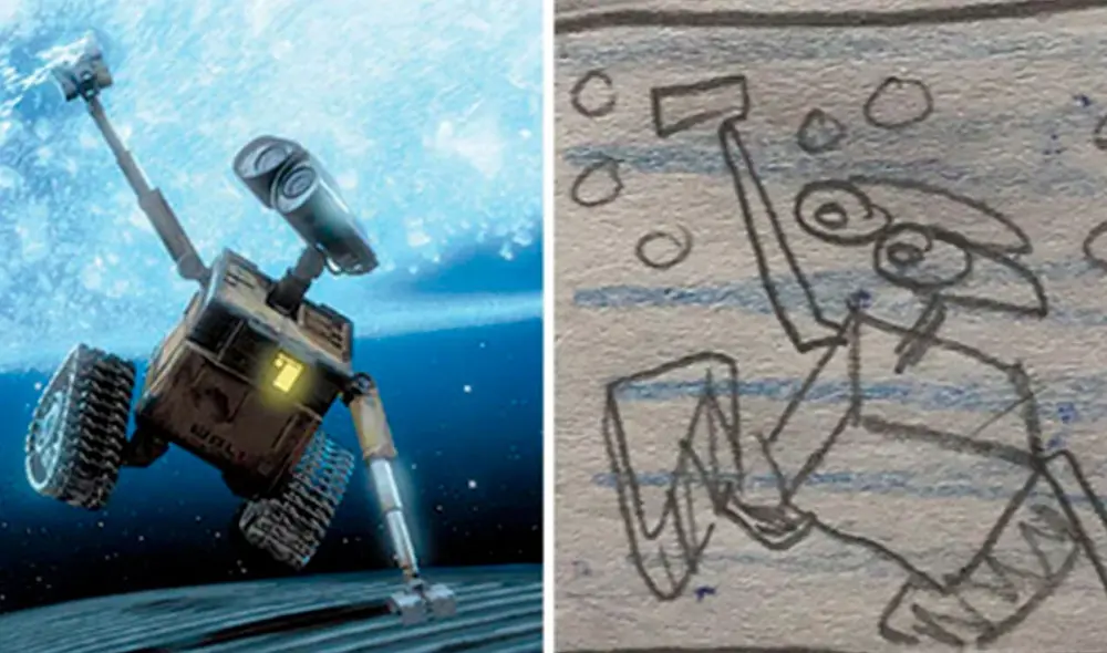 Desliza las imágenes para apreciar el talento de una joven al dibujar de forma original varias escenas de películas. Foto: Twitter Desliza las imágenes para apreciar el talento de una joven al dibujar de forma original varias escenas de películas. Foto: Twitter