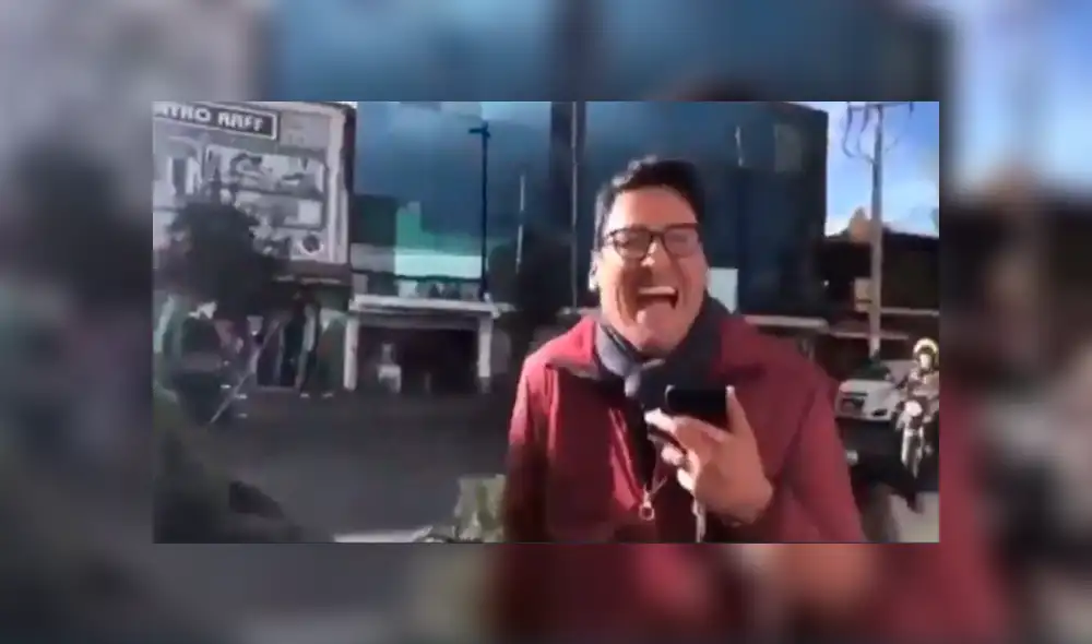 En Facebook, un reportero no imaginó que sería protagonista de la noticia al informar que su auto fue destrozado por un árbol.