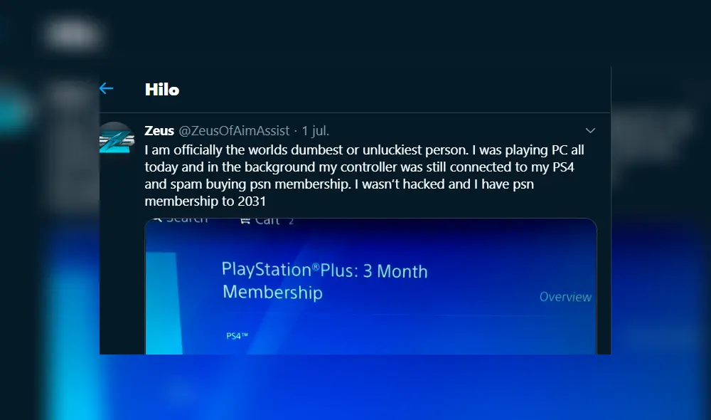 Sin embargo, a quien le deseó todo eso resultó ser él mismo, al darse cuenta que la compra se había realizado por un accidente con su mando de PS4. Sin embargo, a quien le deseó todo eso resultó ser él mismo, al darse cuenta que la compra se había realizado por un accidente con su mando de PS4.