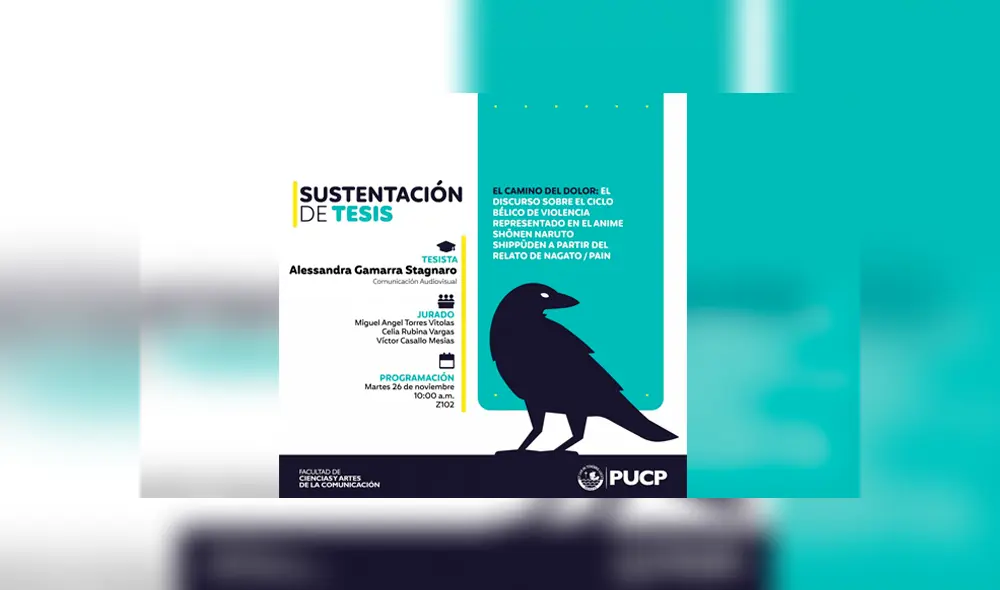 Desliza para ver el afiche de esta sustentación de tesis que se viralizó en Facebook. Foto: Captura. Desliza para ver el afiche de esta sustentación de tesis que se viralizó en Facebook. Foto: Captura.