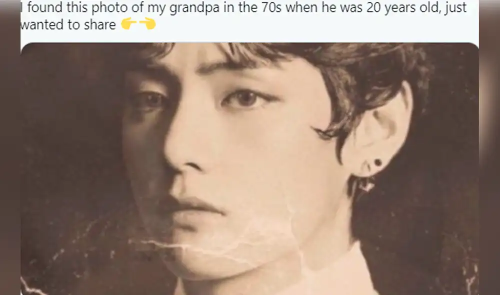 "Encontré esta foto de mi abuelo en los 70 cuando tenía 20 años. Solo lo quería compartir" Foto: joonscrust / Twitter "Encontré esta foto de mi abuelo en los 70 cuando tenía 20 años. Solo lo quería compartir" Foto: joonscrust / Twitter