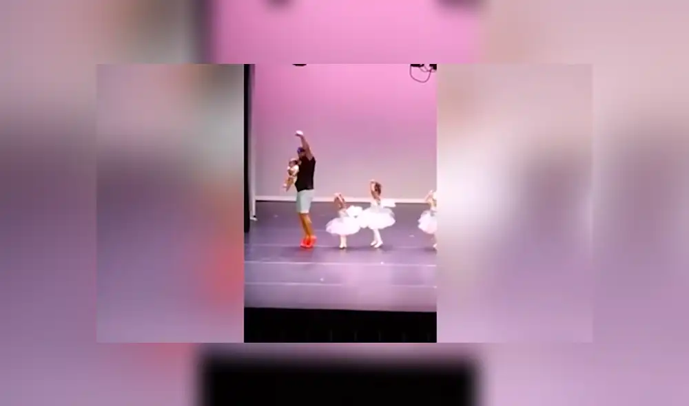Facebook: su hija sufrió pánico escénico en plena actuación y él conmueve al bailar junto a ella