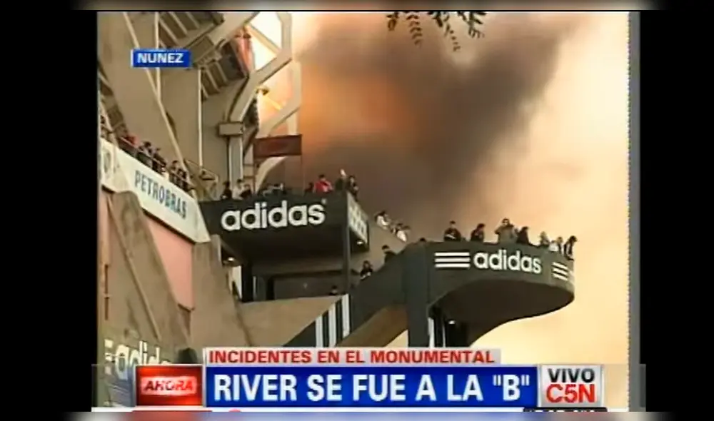 River Plate: se cumple 9 años del descenso del equipo Millonario en el estadio Monumental.