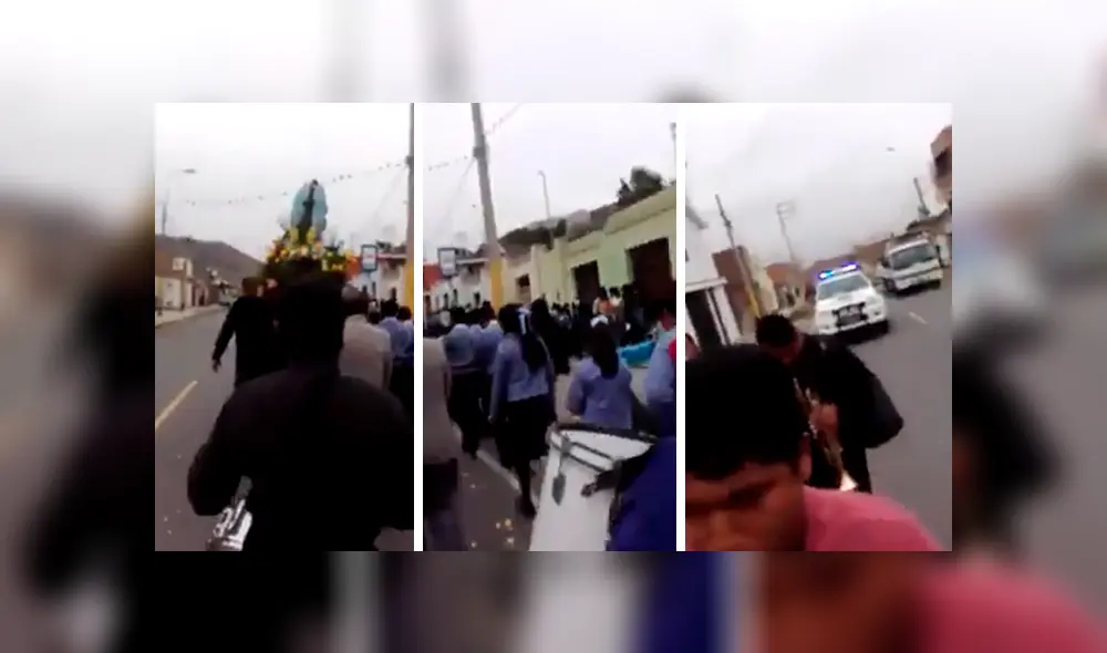 En Facebook, un grupo de escolares salieron a las calles para celebrar y quedaron sorprendidos con la acción de los serenazgos.