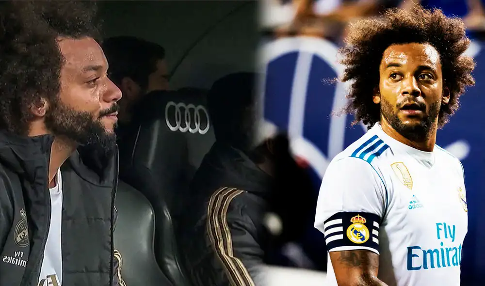 Marcelo Vieira, referente del Real Madrid, no pudo contener las lágrimas al ser pifiado por los hinchas ‘merengues’ en partido contra el Sevilla por LaLiga.