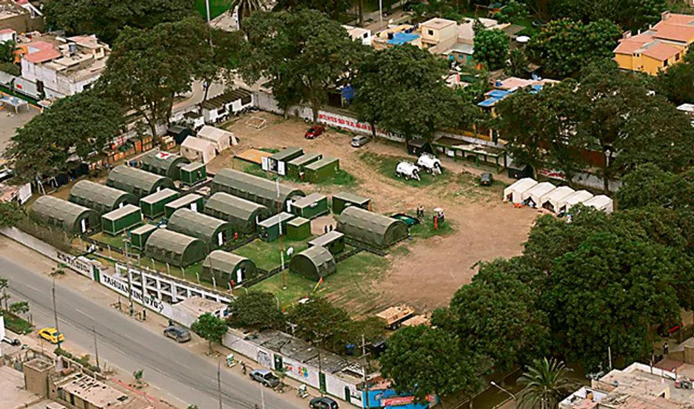 El producto. Las bases modulares fueron adquiridas de Canadá para atender emergencias El producto. Las bases modulares fueron adquiridas de Canadá para atender emergencias