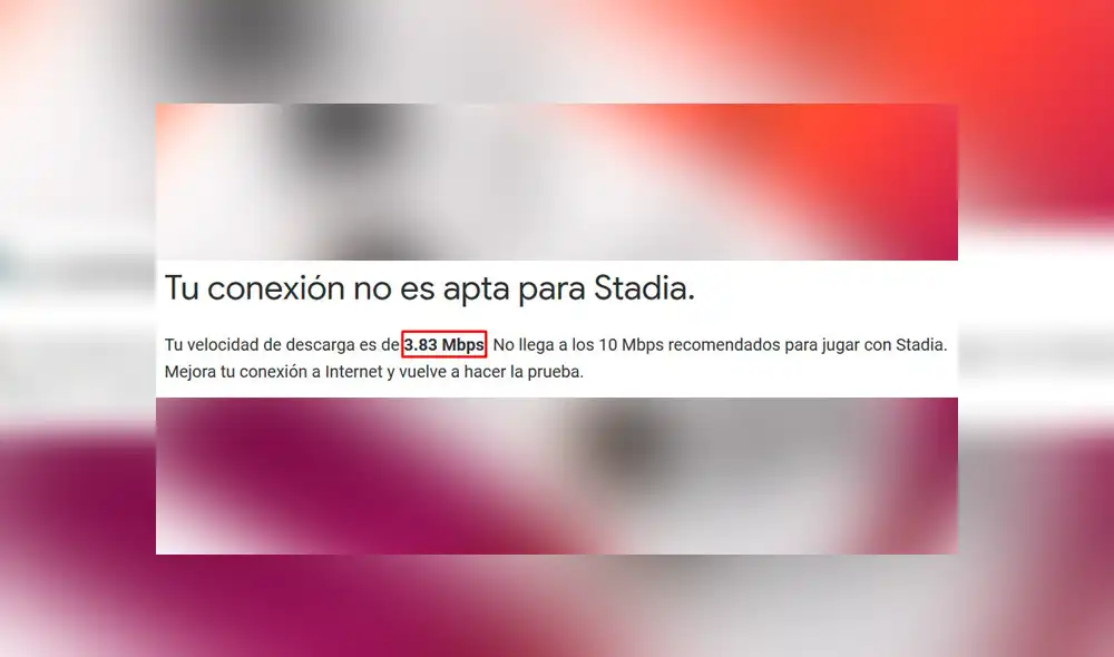 Google Stadia: ¿Cuál es la velocidad mínima de internet necesaria? Haz este test de conexión