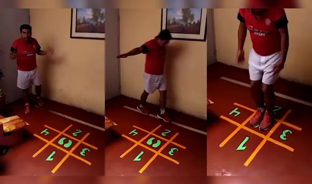 Con video, enseña ejercicios de equilibrio y coordinación.  Fuente: Video de Radio Yaravi.