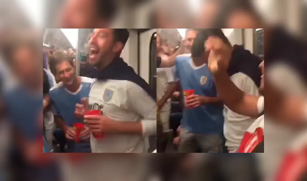 Hinchas uruguayos le cantan a chilenos: "¡El pisco es peruano!". Hinchas uruguayos le cantan a chilenos: "¡El pisco es peruano!".