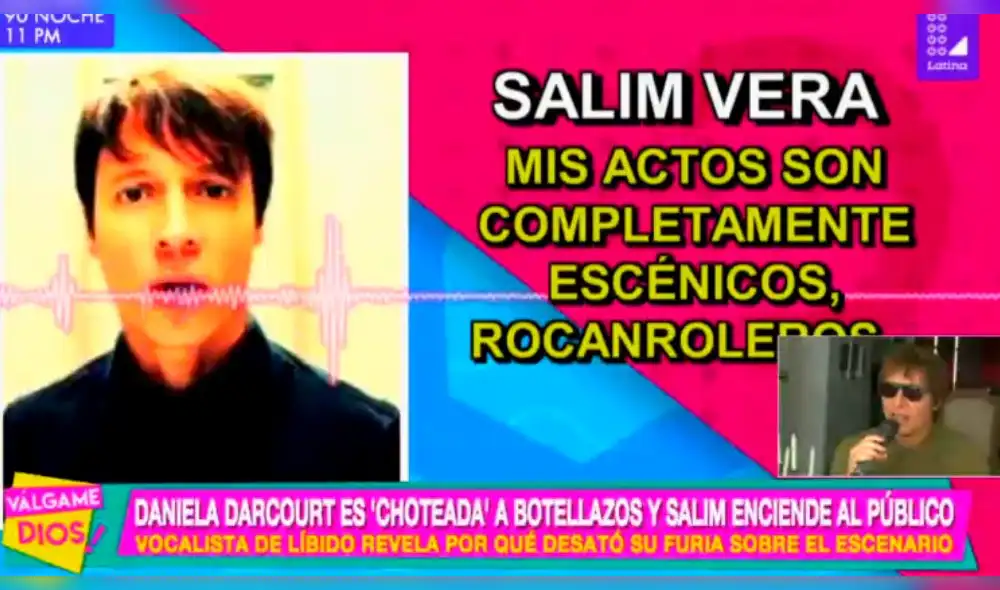 Salim Vera se defiende tras reacción en concierto con Daniela Darcourt